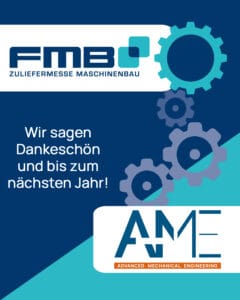 Erster Messeauftritt - Die AME GmbH sagt Dankeschön!